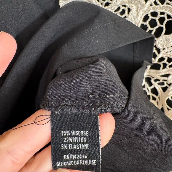 Torrid Black Ivory Embroidered Lace Bodycon Mini Sheath Dress Size 12 - Picture 5 of 6